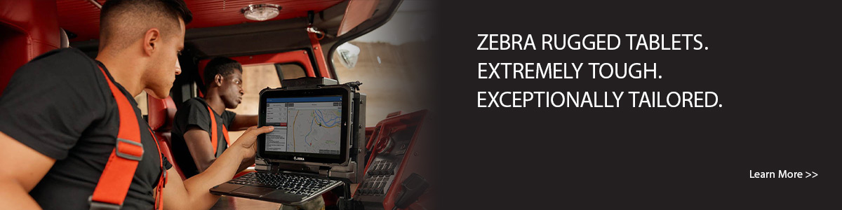 Zebra rugged tablets. Extremely tough. Exceptionally tailored. Learn more.